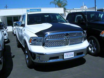 Covercraft Colgan Custom T-Style Hood Bra; Black Crush (2015 RAM 1500 Laramie, Laramie Limited, Laramie Longhorn, 2WD Express Crew Cab)