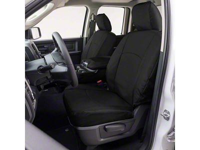 Covercraft Precision Fit Seat Covers Endura Custom Front Row Seat Covers; Black (87-89 Dakota w/ Solid Bench Seat)