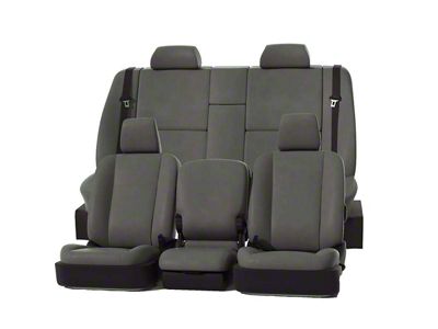 Covercraft Precision Fit Seat Covers Leatherette Custom Front Row Seat Covers; Stone (05-11 Dakota w/ Bench Seat)