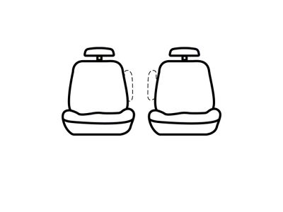 Covercraft Seat Saver Waterproof Polyester Custom Front Row Seat Covers; Taupe (05-11 Dakota w/ Bucket Seats)