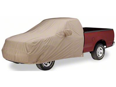 Covercraft Flannel Cab Area Truck Cover; Tan (21-24 F-150 SuperCrew w/ Towing Mirrors)