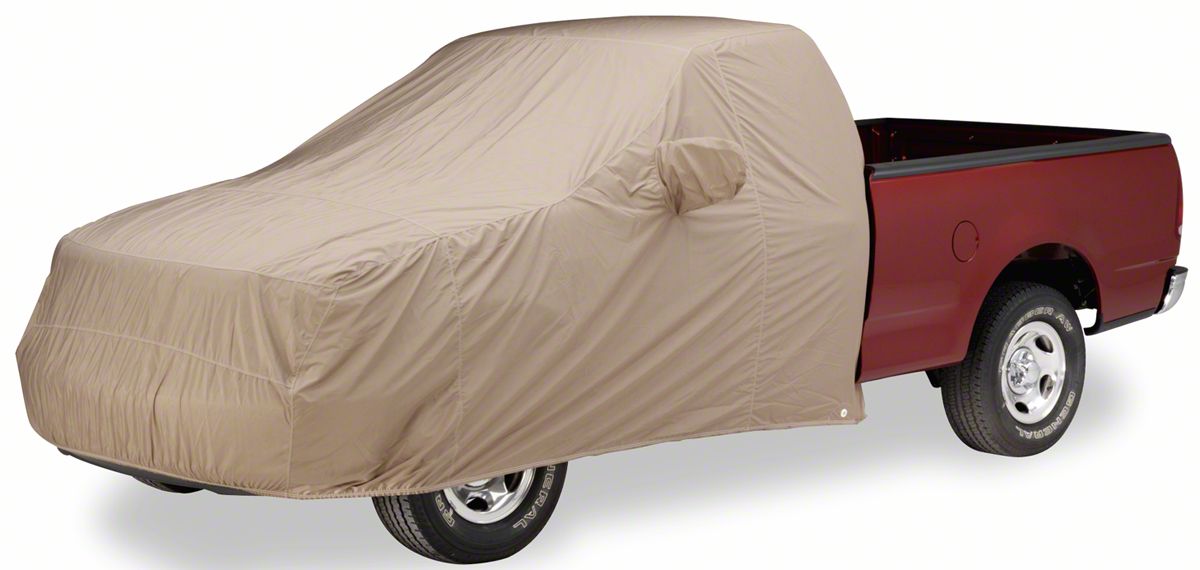 Covercraft Polycotton Cab Area Truck Cover; Gray (21-24 F-150 SuperCrew w/ Towing Mirrors)