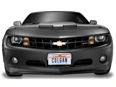 Covercraft Colgan Custom Full Front End Bra without License Plate Opening; Carbon Fiber (18-20 F-150 w/ OE Fender Flares, Excluding Raptor)