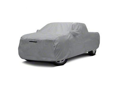 Covercraft Custom Car Covers 5-Layer Softback All Climate Car Cover; Gray (15-20 F-150 SuperCrew w/ 5-1/2-Foot Bed & Standard Mirrors)