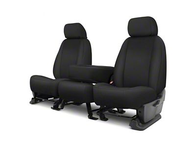Covercraft Precision Fit Seat Covers Endura Custom Front Row Seat Covers; Black (15-20 F-150 w/ Bench Seat)