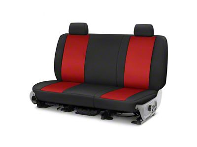 Covercraft Precision Fit Seat Covers Endura Custom Front Row Seat Covers; Red/Black (97-03 F-150 w/ Bench Seat)