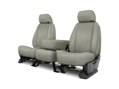 Covercraft Precision Fit Seat Covers Endura Custom Front Row Seat Covers; Silver (15-20 F-150 w/ Bench Seat)