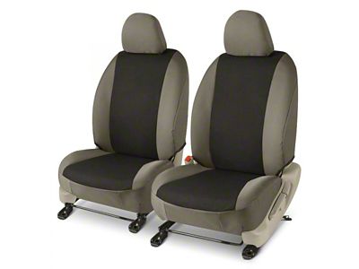 Covercraft Precision Fit Seat Covers Endura Custom Front Row Seat Covers; Black/Charcoal (04-08 F-150 w/ Bucket Seats)
