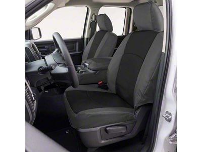 Covercraft Precision Fit Seat Covers Endura Custom Front Row Seat Covers; Black/Charcoal (21-24 F-150 Raptor w/o RECARO Seats)