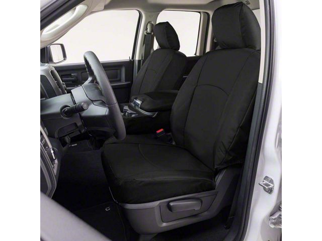 Covercraft Precision Fit Seat Covers Endura Custom Front Row Seat Covers; Black (21-24 F-150 w/ Bench Seat)