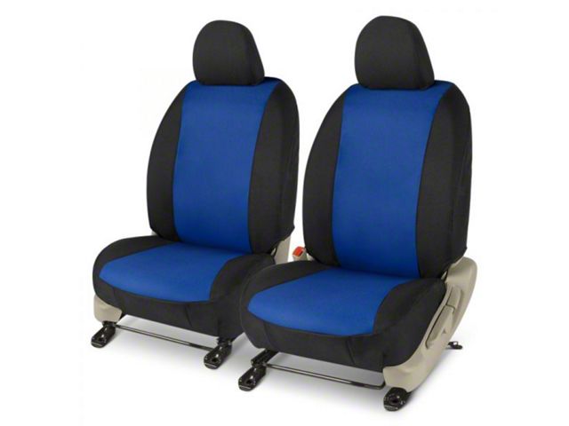 Covercraft Precision Fit Seat Covers Endura Custom Front Row Seat Covers; Blue/Black (15-20 F-150 w/ Buckets Seats, Excluding Raptor)