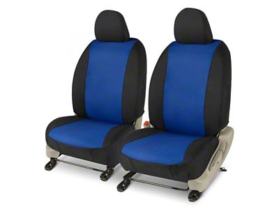 Covercraft Precision Fit Seat Covers Endura Custom Front Row Seat Covers; Blue/Black (04-08 F-150 w/ Bucket Seats)