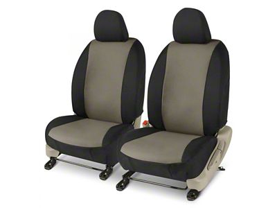 Covercraft Precision Fit Seat Covers Endura Custom Front Row Seat Covers; Charcoal/Black (04-08 F-150 w/ Bucket Seats)