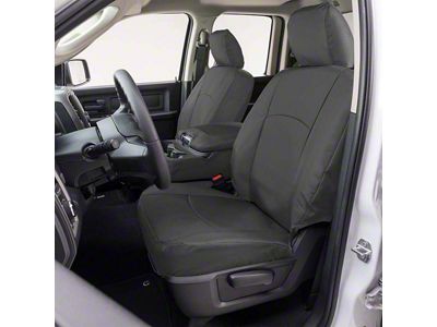 Covercraft Precision Fit Seat Covers Endura Custom Front Row Seat Covers; Charcoal (21-24 F-150 Raptor w/o RECARO Seats)
