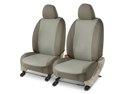 Covercraft Precision Fit Seat Covers Endura Custom Front Row Seat Covers; Silver/Charcoal (97-03 F-150 w/ Bucket Seats)