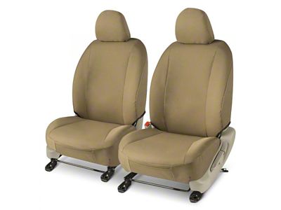 Covercraft Precision Fit Seat Covers Endura Custom Front Row Seat Covers; Tan (15-20 F-150 w/ Buckets Seats, Excluding Raptor)