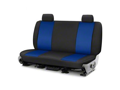 Covercraft Precision Fit Seat Covers Endura Custom Second Row Seat Cover; Blue/Black (04-08 F-150 SuperCab, SuperCrew)