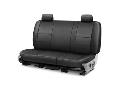 Covercraft Precision Fit Seat Covers Leatherette Custom Front Row Seat Covers; Black (97-03 F-150 w/ Bench Seat)