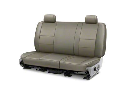 Covercraft Precision Fit Seat Covers Leatherette Custom Front Row Seat Covers; Light Gray (97-03 F-150 w/ Bench Seat)