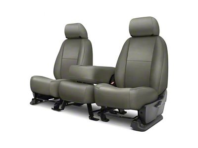 Covercraft Precision Fit Seat Covers Leatherette Custom Front Row Seat Covers; Medium Gray (04-08 F-150 w/ Bench Seat)