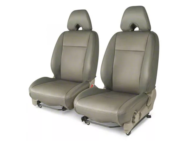 Covercraft Precision Fit Seat Covers Leatherette Custom Front Row Seat Covers; Light Gray (04-08 F-150 w/ Bucket Seats)