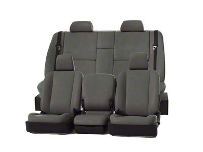 Covercraft Precision Fit Seat Covers Leatherette Custom Front Row Seat Covers; Stone (21-24 F-150 w/ Bucket Seats & w/o Max Recline Seats, Excluding Raptor)