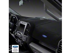 Covercraft Ltd Edition Custom Dash Cover with Ford Blue Oval Logo; Black (15-20 F-150 w/ Forward Collision Alert)