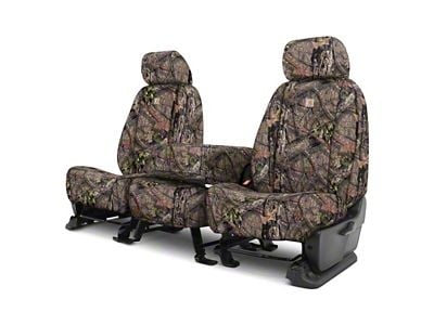 Covercraft SeatSaver Custom Front Seat Covers; Carhartt Mossy Oak Break-Up Country (21-24 F-150 w/ Bench Seat & Non-Opening Center Console)