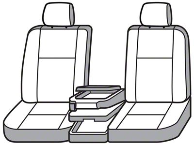 Covercraft Seat Saver Waterproof Polyester Custom Front Row Seat Covers; Taupe (21-25 F-150 w/ Bench Seat)