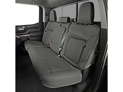Covercraft Precision Fit Seat Covers Leatherette Custom Second Row Seat Cover; Stone (99-07 F-250 Super Duty SuperCab)