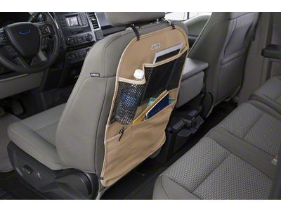 Covercraft Polycotton Seatback Organizer; Tan (Universal; Some Adaptation May Be Required)