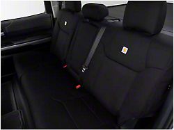 Covercraft Carhartt Super Dux PrecisionFit Custom Second Row Seat Cover; Black (19-22 F-350 Super Duty SuperCab)