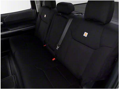 Covercraft Carhartt Super Dux PrecisionFit Custom Second Row Seat Cover; Black (23-25 F-350 Super Duty SuperCrew)