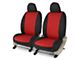 Covercraft Precision Fit Seat Covers Endura Custom Front Row Seat Covers; Red/Black (11-16 F-350 Super Duty w/ Bucket Seats)