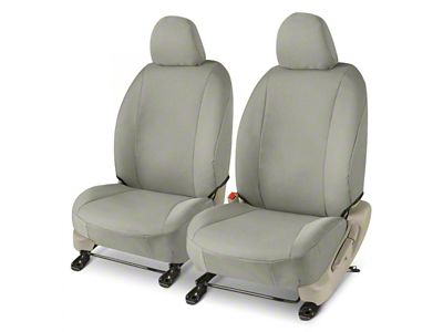 Covercraft Precision Fit Seat Covers Endura Custom Front Row Seat Covers; Silver (11-16 F-350 Super Duty w/ Bucket Seats)
