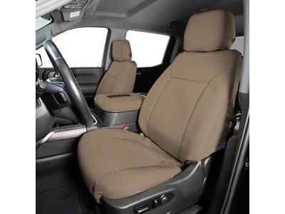 Covercraft Precision Fit Seat Covers Endura Custom Front Row Seat Covers; Tan (99-10 F-350 Super Duty w/ Bench Seat)