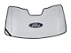 Covercraft UVS100 Heat Shield Custom Sunscreen with Black Ford Oval Logo; White (17-22 F-350 Super Duty)