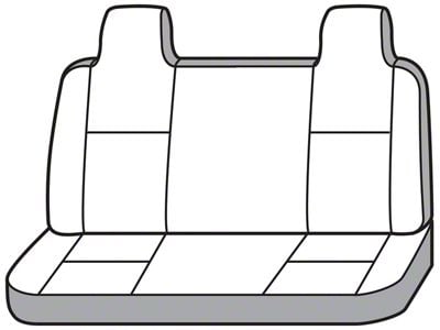 Covercraft Seat Saver Waterproof Polyester Custom Front Row Seat Covers; Gray (01-10 F-350 Super Duty w/ Bench Seat)