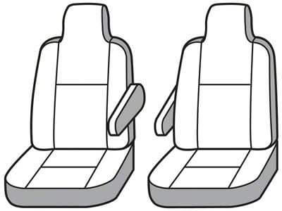 Covercraft Seat Saver Waterproof Polyester Custom Front Row Seat Covers; Taupe (01-07 F-350 Super Duty w/ Bucket Seats)