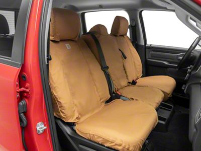 Covercraft SeatSaver Custom Front Seat Covers; Carhartt Brown (19-25 RAM 1500 w/ Bench Seat)
