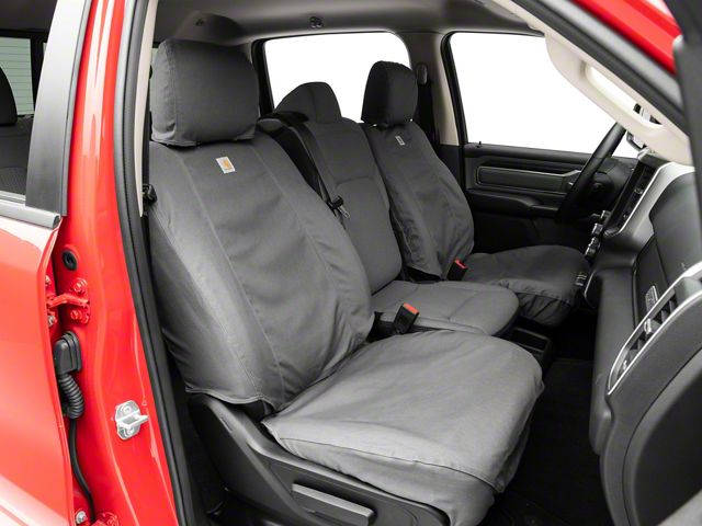 Covercraft SeatSaver Custom Front Seat Covers; Carhartt Gravel (19-23 RAM 1500 w/ Bucket Seats)