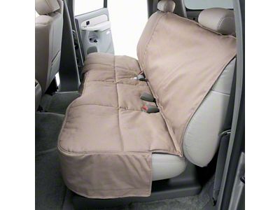 Covercraft Canine Covers Custom Padded Rear Seat Protector; Taupe (09-18 RAM 1500 Crew Cab w/ Front Bucket Seats)