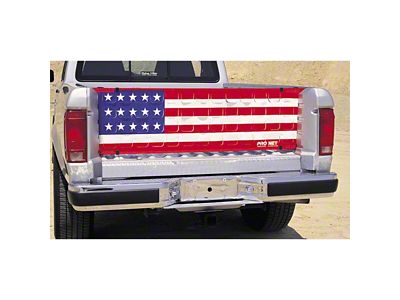 Covercraft Pro Flow Flap-Vented Tailgate Net; USA Flag; 18 x 59.75-Inch (Universal; Some Adaptation May Be Required)