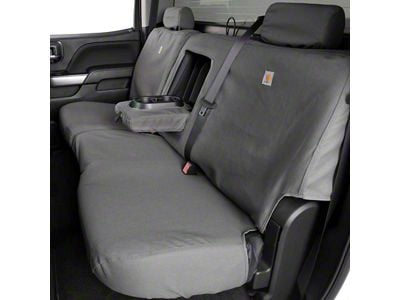Covercraft SeatSaver Custom Second Row Seat Cover; Carhartt Gravel (19-25 RAM 1500 Quad Cab)