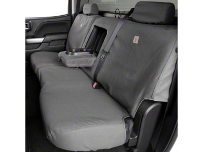 Covercraft SeatSaver Custom Second Row Seat Cover; Carhartt Gravel (19-24 RAM 1500 Quad Cab)