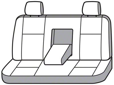 Covercraft Precision Fit Seat Covers Endura Custom Second Row Seat Cover; Silver (98-02 RAM 2500 Quad Cab)