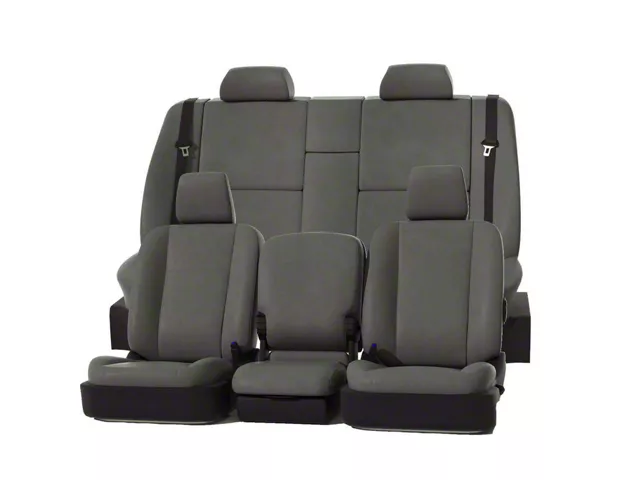 Covercraft Precision Fit Seat Covers Leatherette Custom Front Row Seat Covers; Stone (06-09 RAM 2500 w/ Bench Seat)