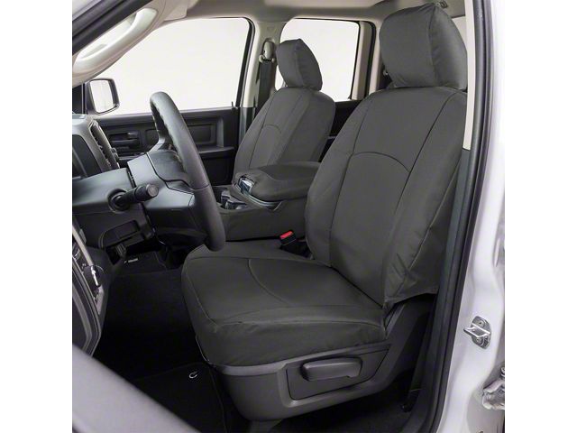 Covercraft Precision Fit Seat Covers Endura Custom Front Row Seat Covers; Charcoal (19-24 RAM 3500 w/ Bench Seat)