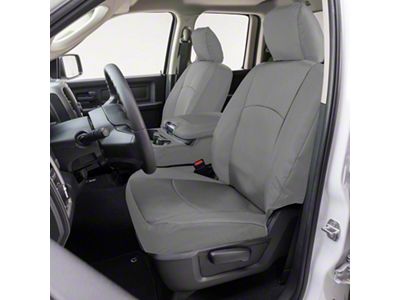 Covercraft Precision Fit Seat Covers Endura Custom Front Row Seat Covers; Silver (19-24 RAM 3500 w/ Bench Seat)