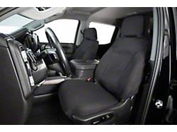 Covercraft Seat Saver Polycotton Custom Front Row Seat Covers; Charcoal (17-18 RAM 3500 w/ Bucket Seats, Excluding Laramie)